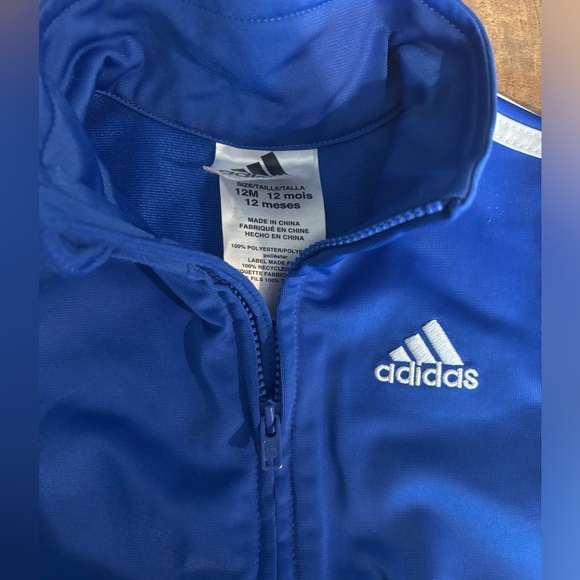 Adidas 12m Royal Blue Jacket with White Accents - Picture 2 of 7